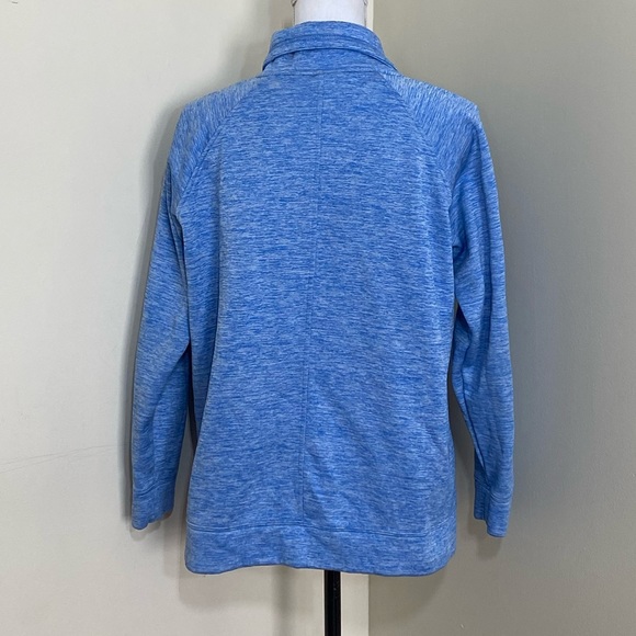 UNDER ARMOUR || Women Loose Sweatshirt Jacket Full Zip Blue size Large - Picture 3 of 10
